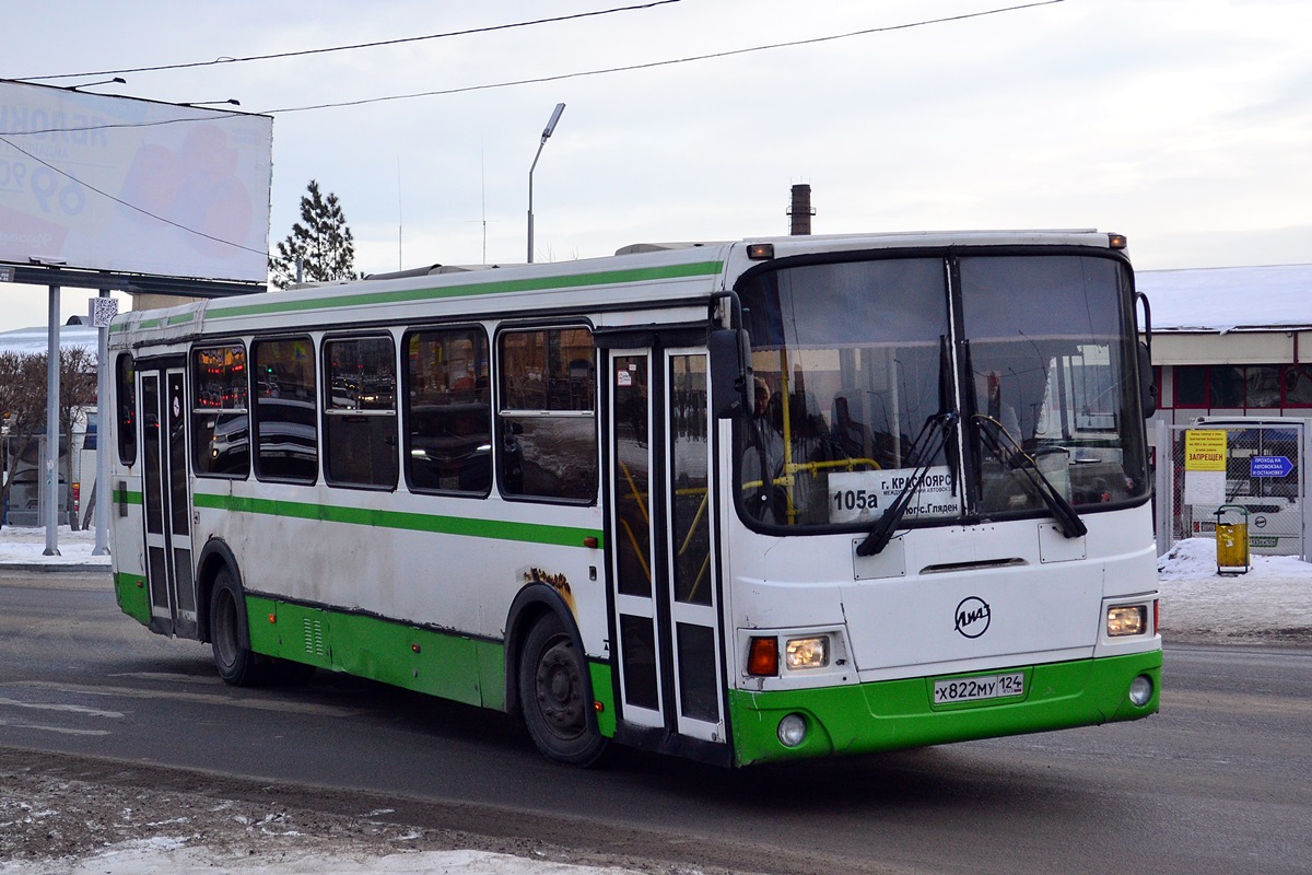 Region Krasnojarsk, LiAZ-5256.36-01 Nr. Х 822 МУ 124