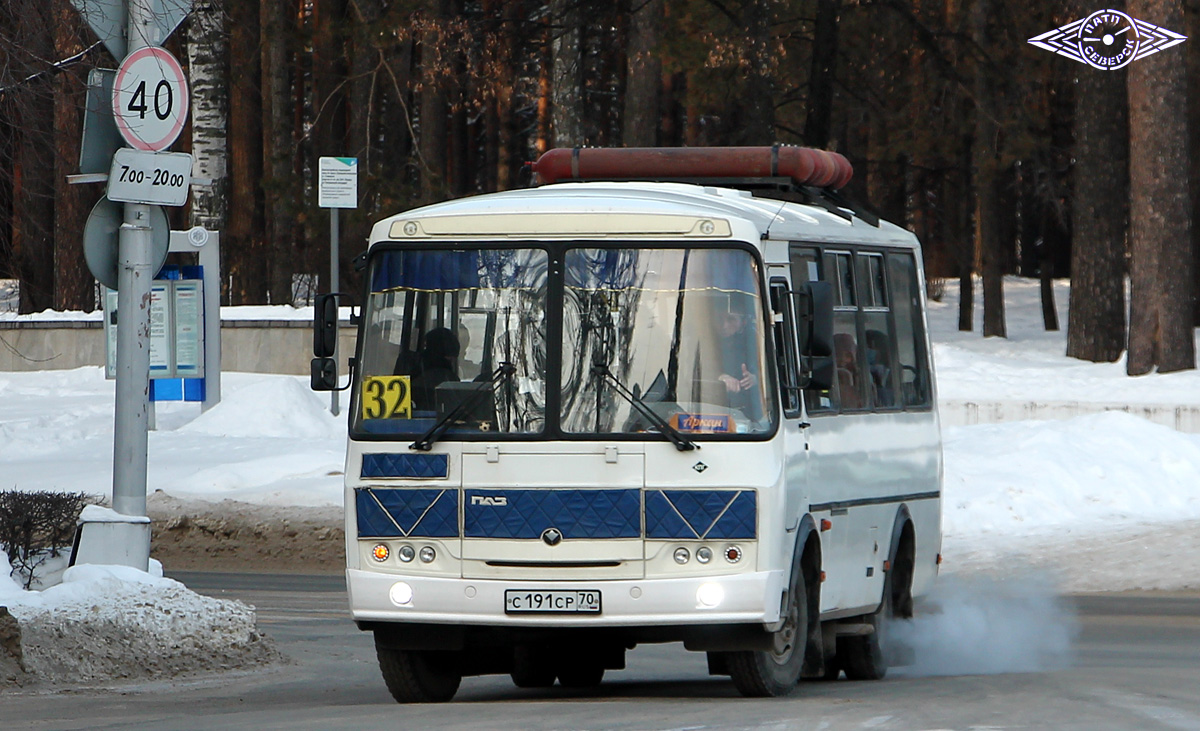 Tomsk region, PAZ-32054 # С 191 СР 70