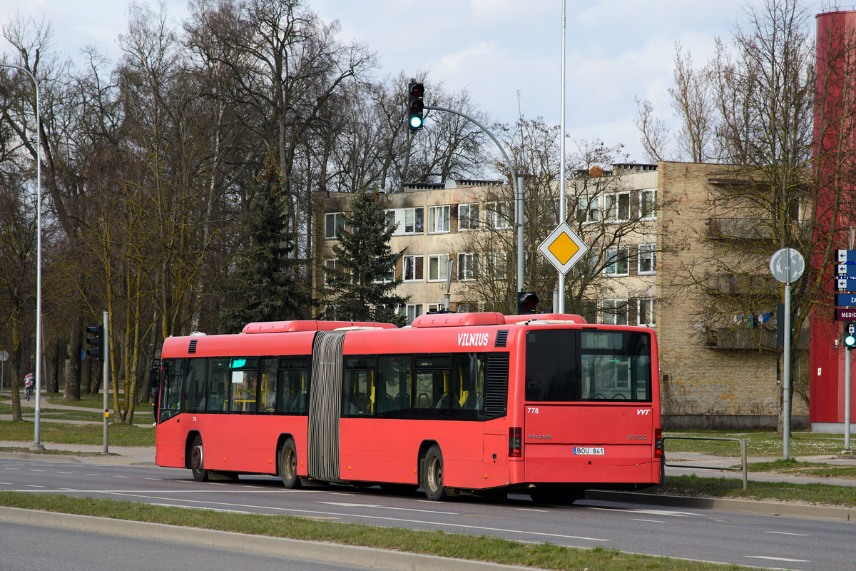 Литва, Volvo 7700A № 778