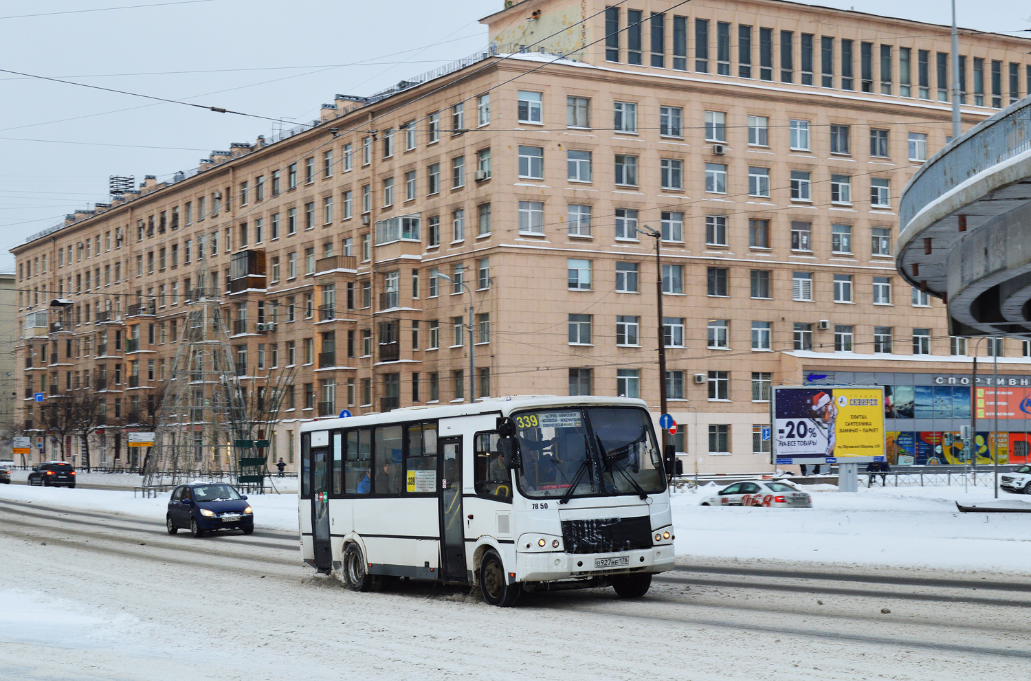 Санкт-Петербург, ПАЗ-320412-05 № 7850