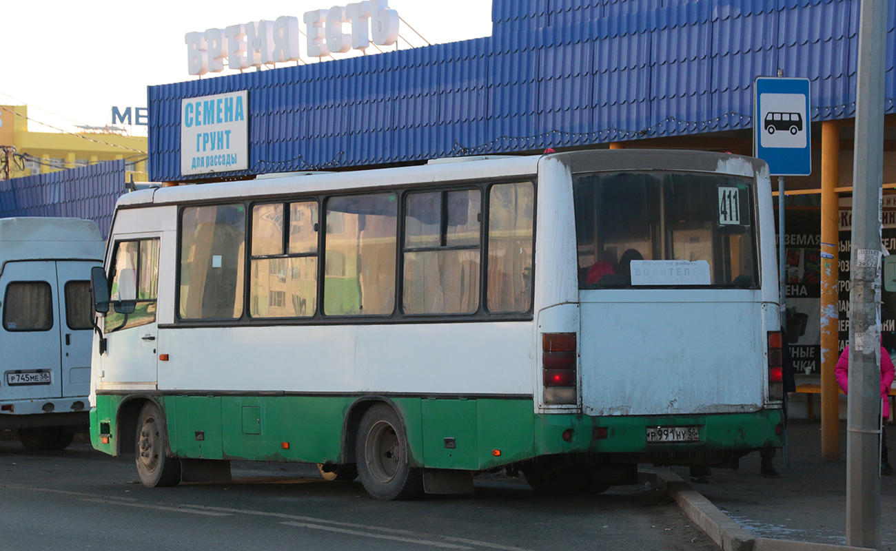 Penza region, PAZ-320402-03 č. Р 991 НУ 58