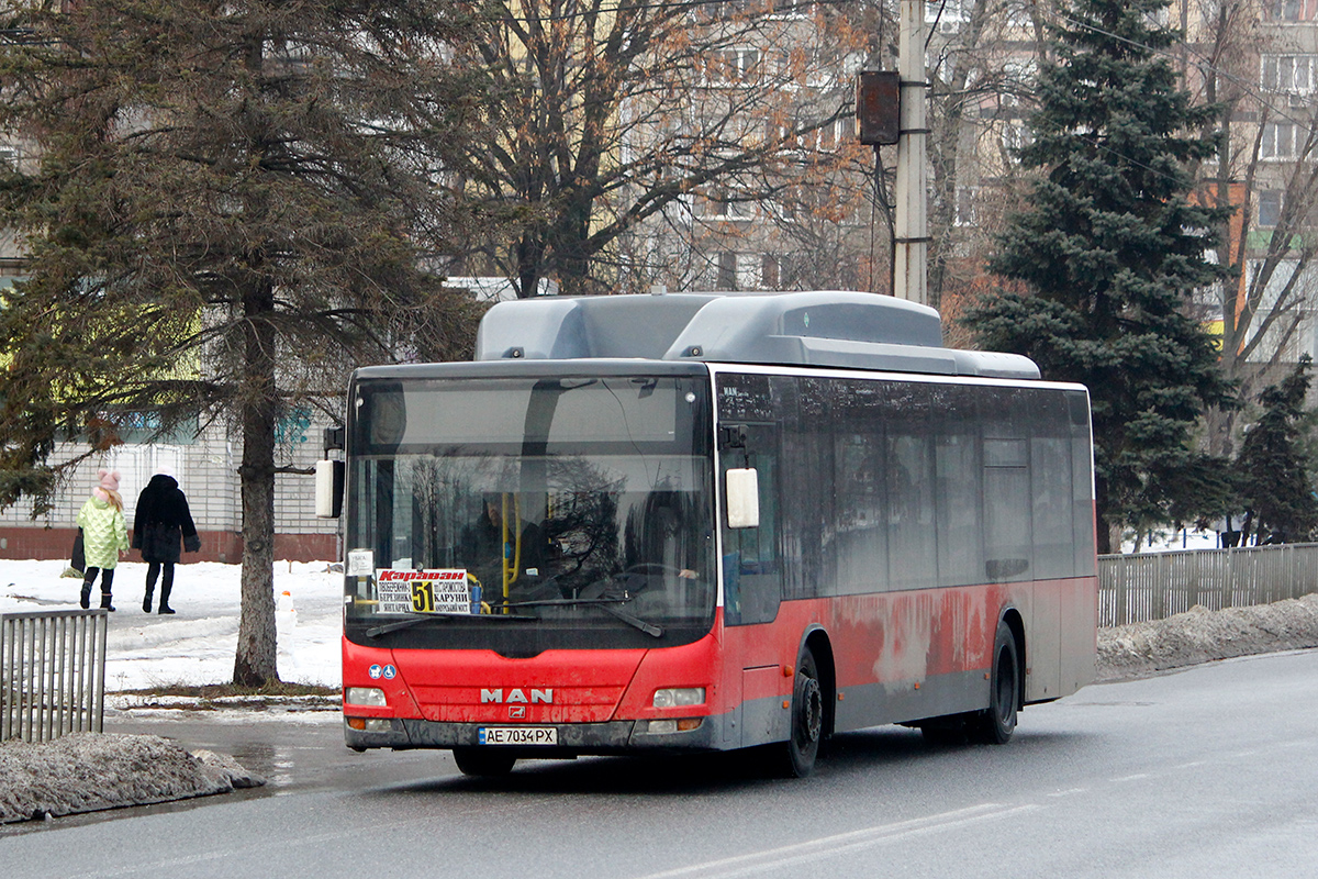Днепропетровская область, MAN A21 Lion's City NL273 LPG № AE 7034 PX