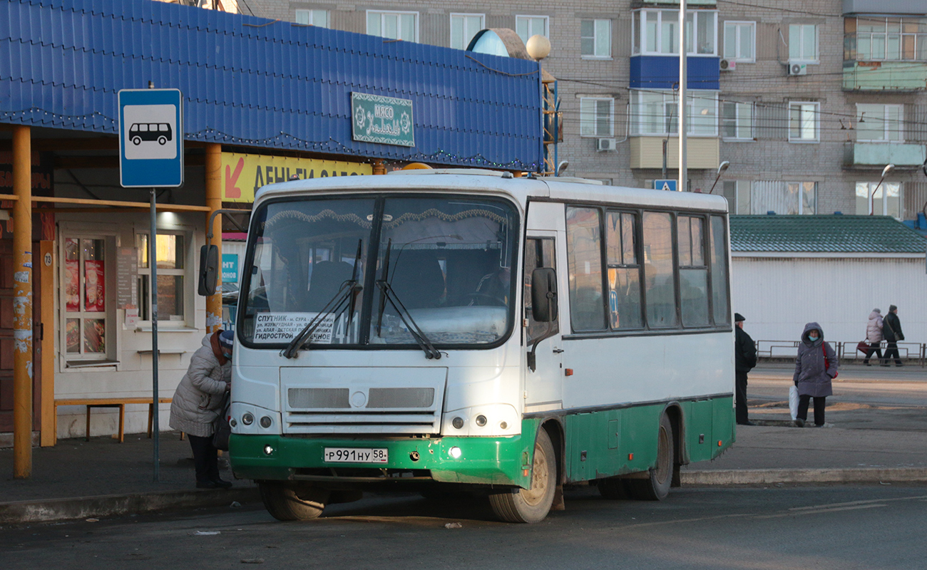 Пензенская вобласць, ПАЗ-320402-03 № Р 991 НУ 58