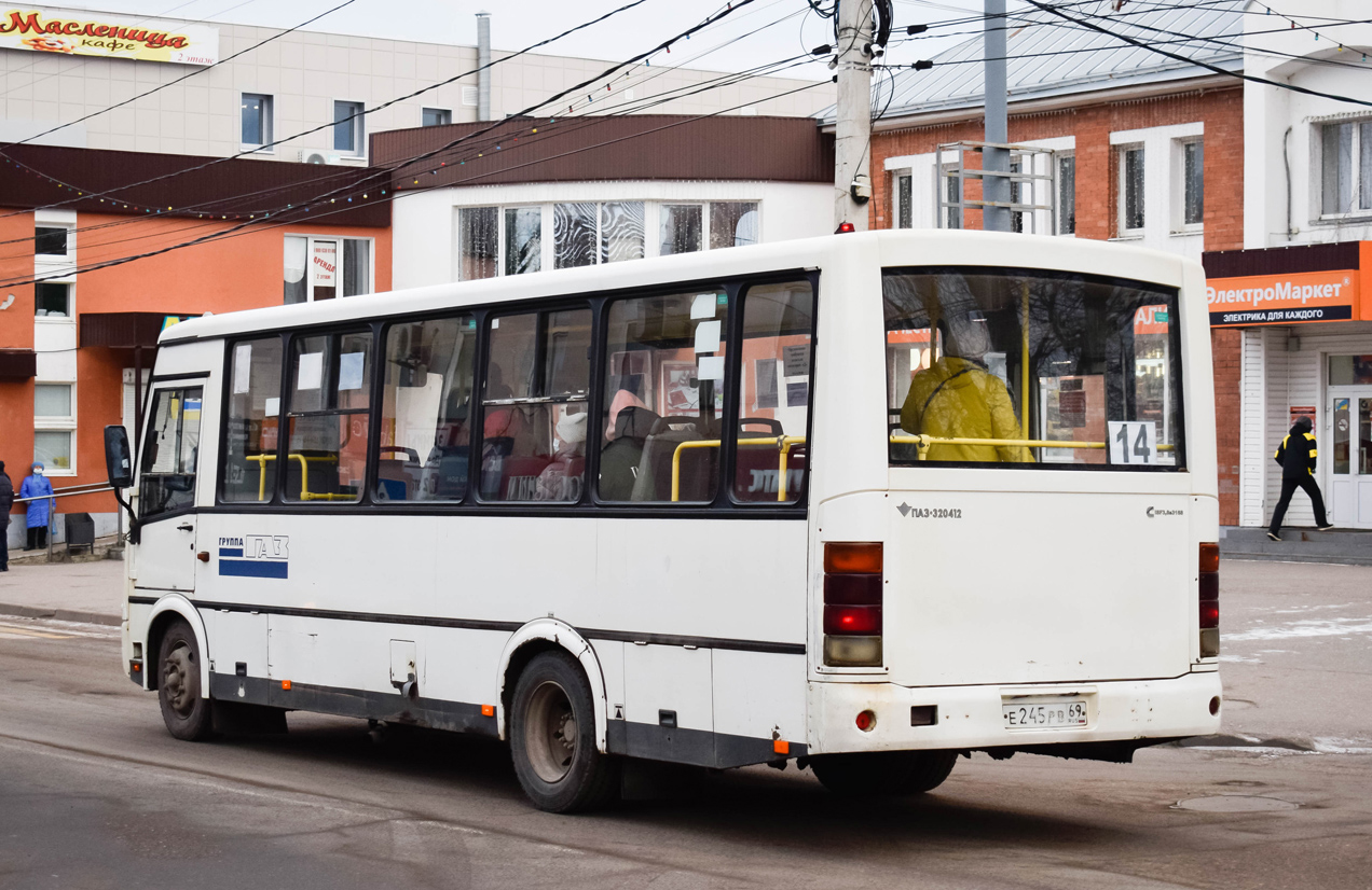 Тверская область, ПАЗ-320412-05 № Е 245 РВ 69