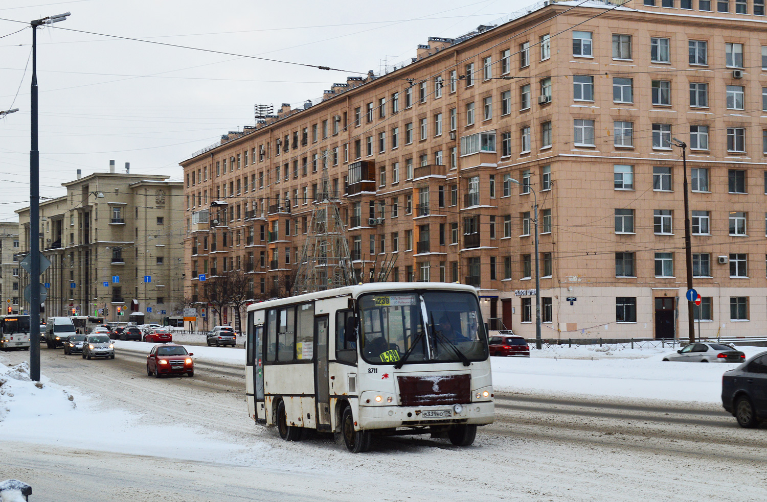 Санкт-Петербург, ПАЗ-320402-05 № 8711