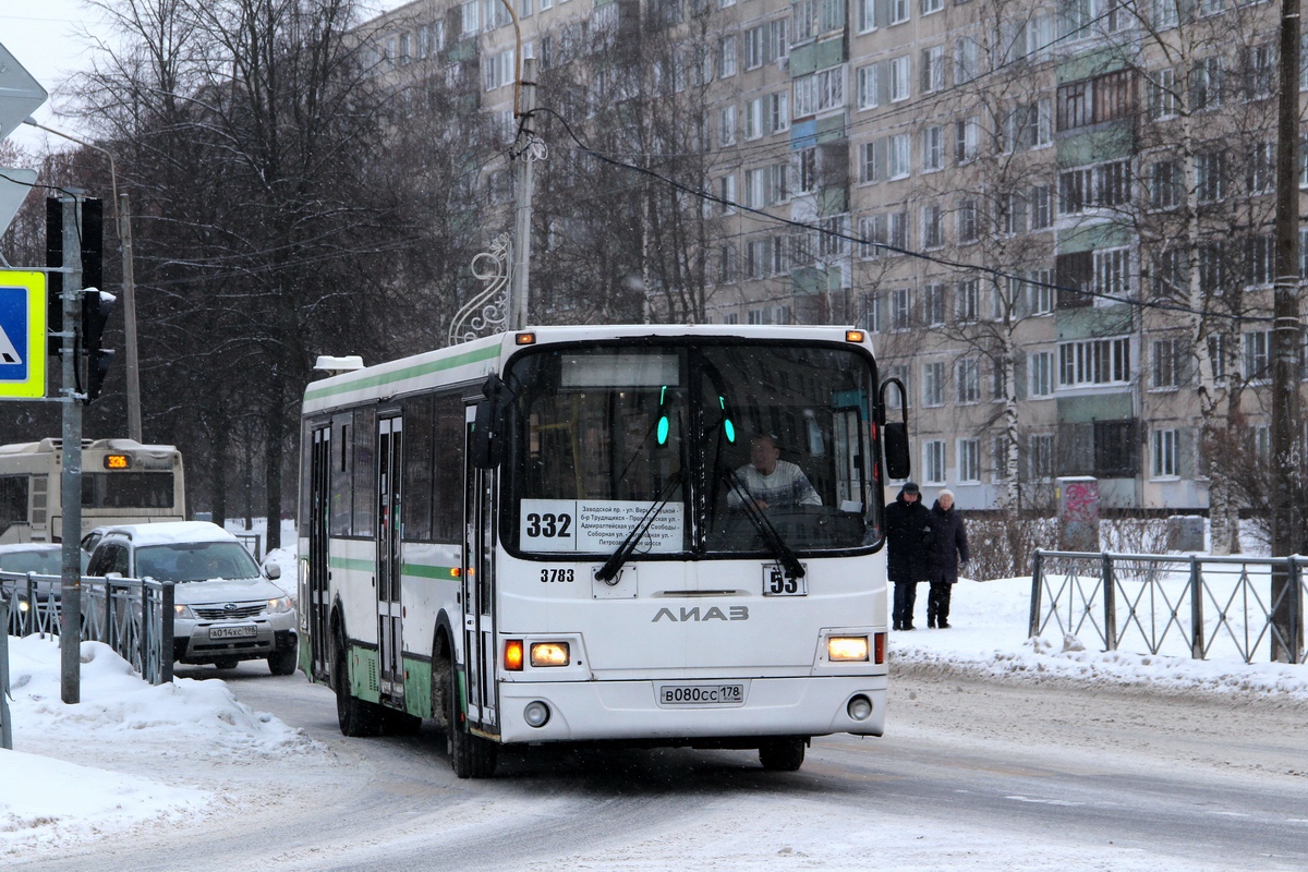 Санкт-Петербург, ЛиАЗ-5293.60 № 3783