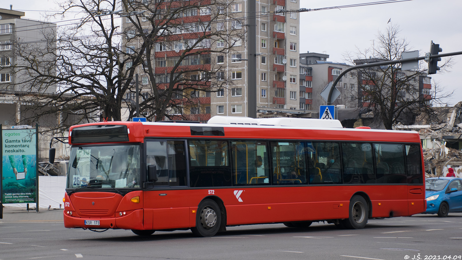 Litauen, Scania OmniCity II Nr. 572