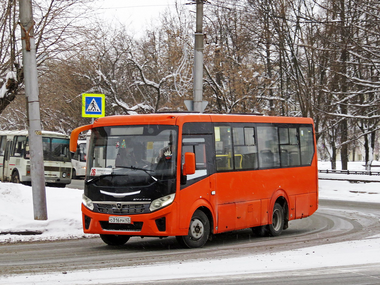 Kirov region, PAZ-320405-04 "Vector Next" č. О 316 РН 43