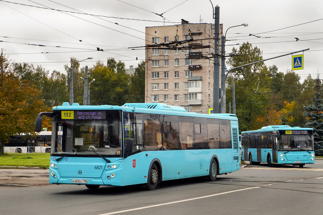 Санкт-Петербург, ЛиАЗ-5292.65 № 6821