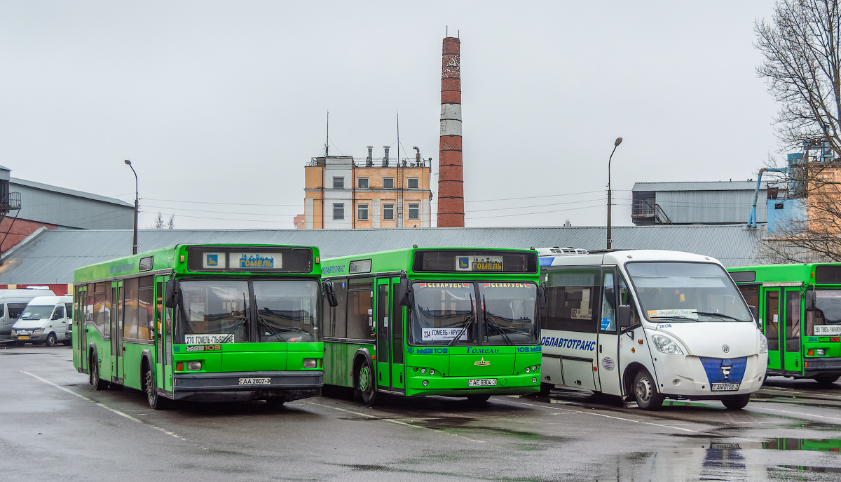 Gomel és környéke, MAZ-103.061 sz.: 014450; Gomel és környéke — Bus terminals and bus stations