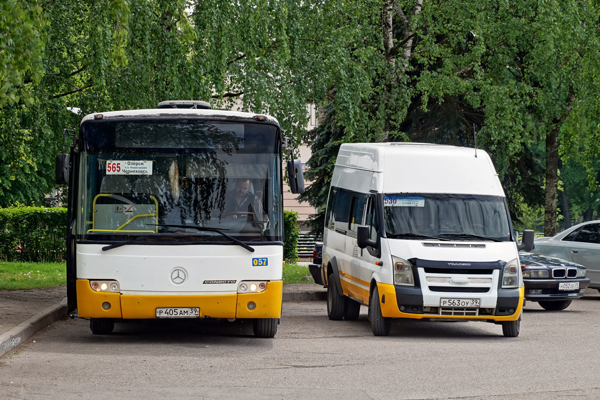 Калининградская область, Mercedes-Benz O345 № Р 405 АМ 39; Калининградская область, Ford Transit № 036