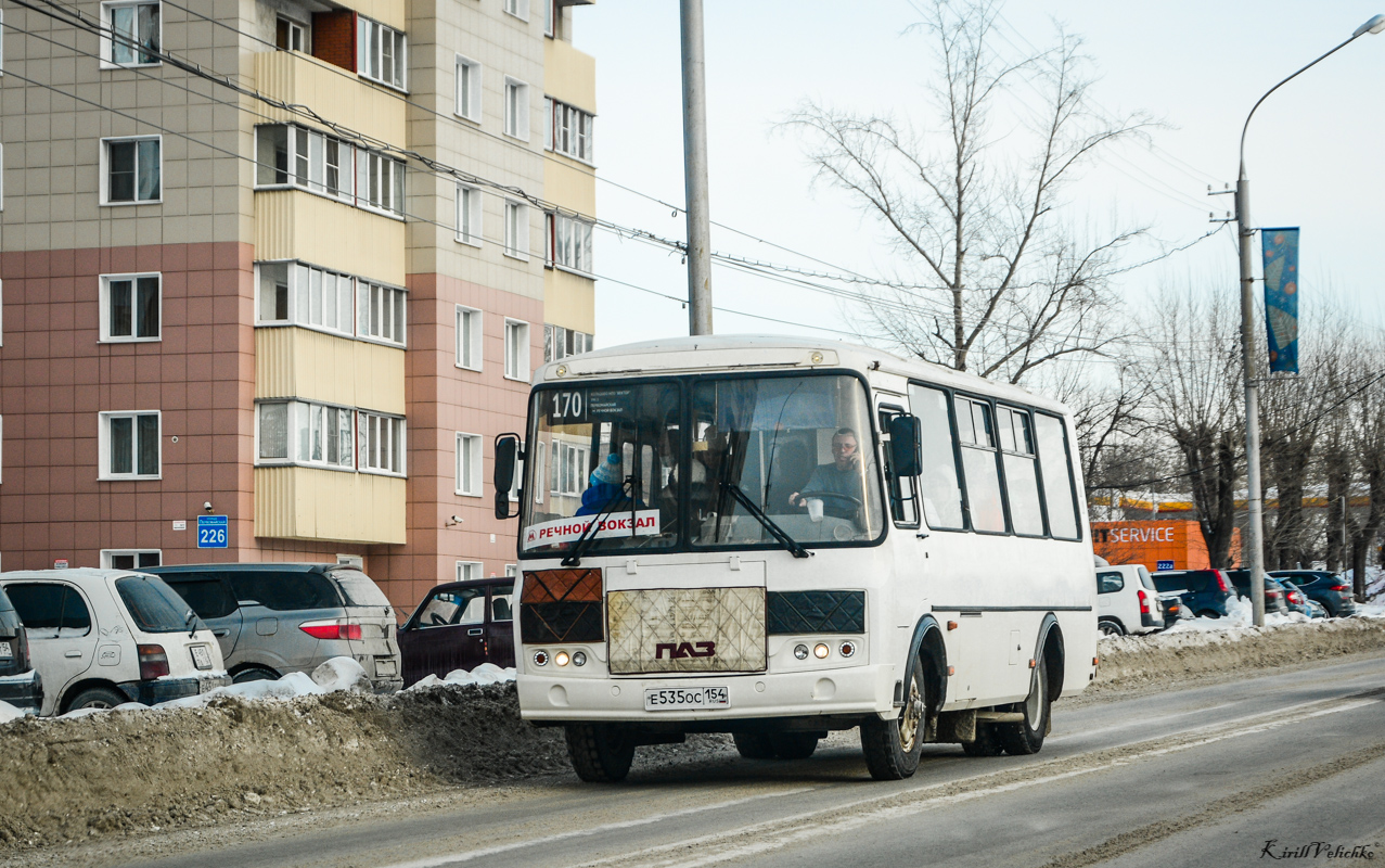 Новосибирская область, ПАЗ-32054 № Е 535 ОС 154