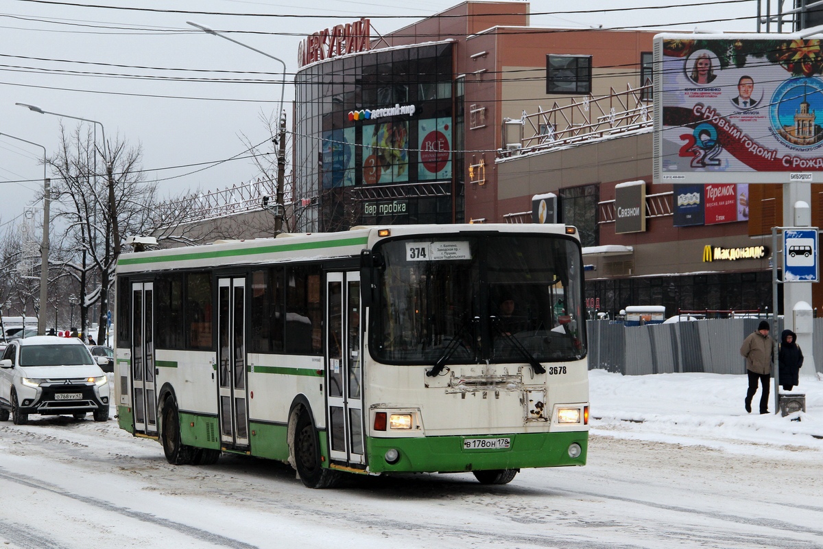 Санкт-Петербург, ЛиАЗ-5293.60 № 3678