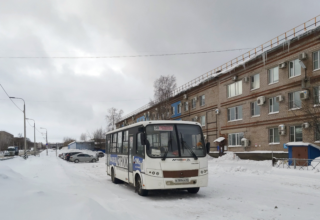 Вологодская область, ПАЗ-320412-05 "Вектор" № К 189 КА 35