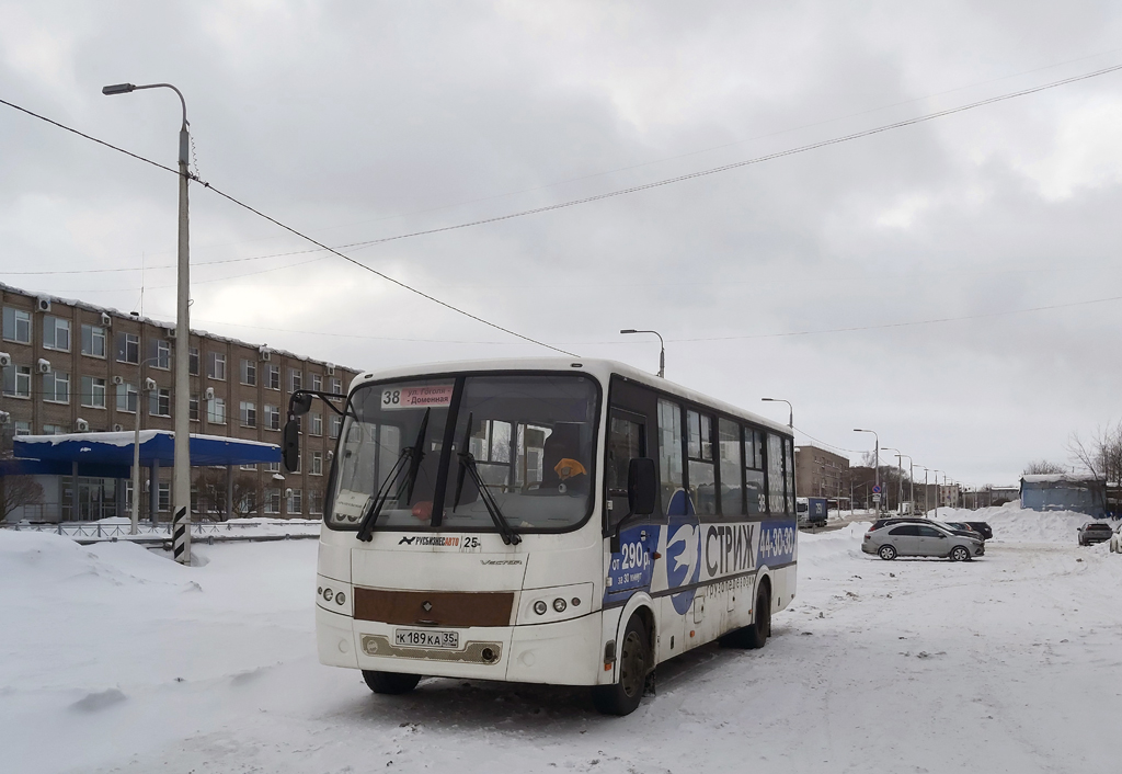 Вологодская область, ПАЗ-320412-05 "Вектор" № К 189 КА 35