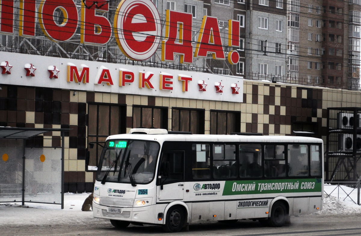 Omsk region, PAZ-320412-14 "Vector" Nr. 7517