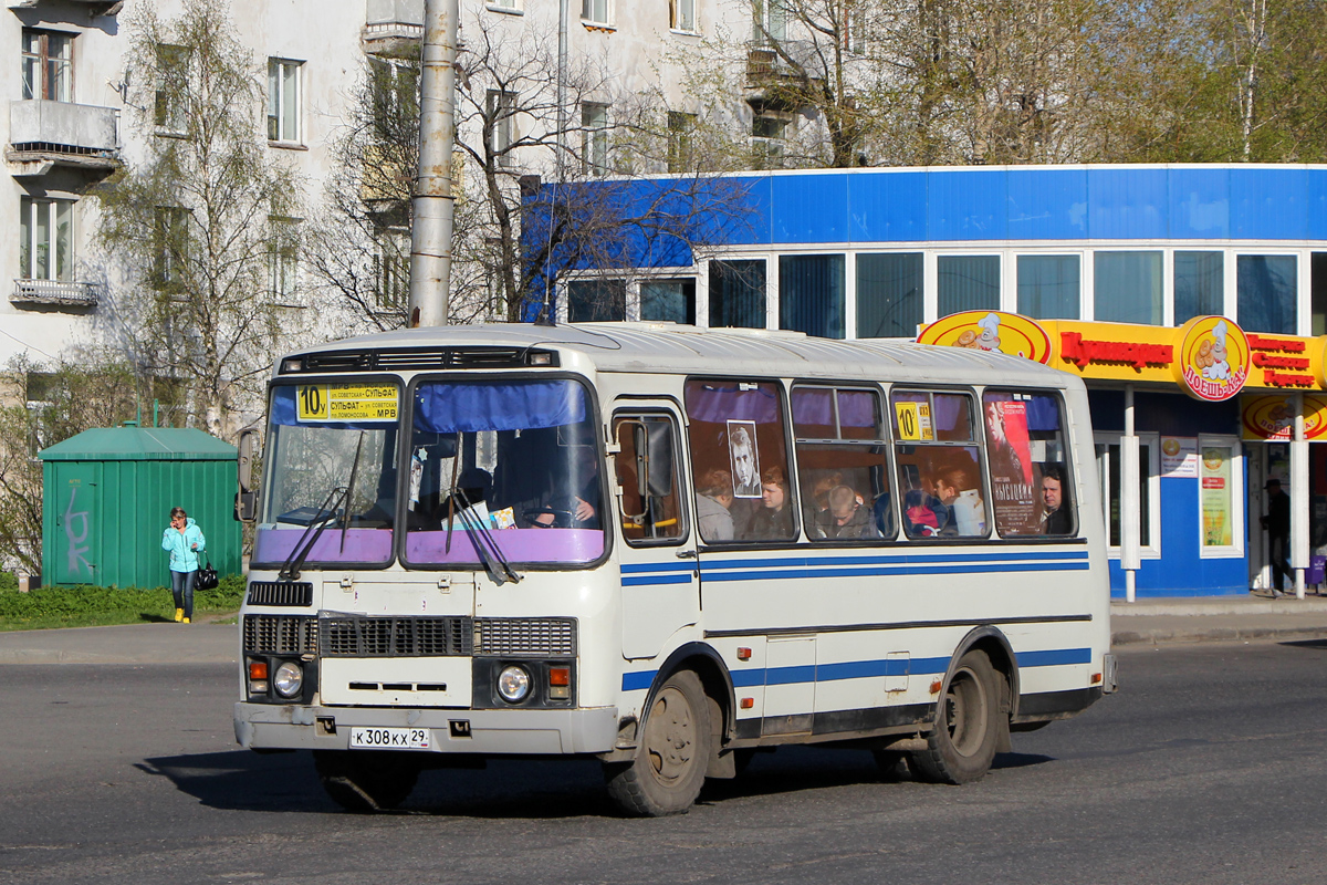 Архангельская область, ПАЗ-32054 № К 308 КХ 29