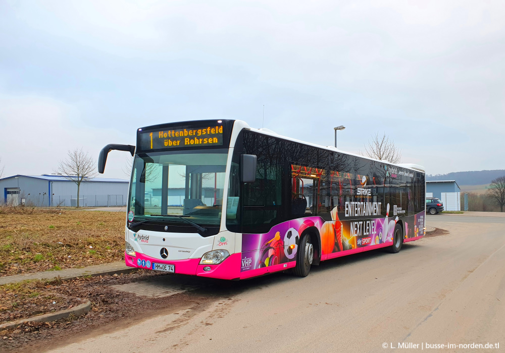 Нижняя Саксония, Mercedes-Benz Citaro C2 hybrid № 74