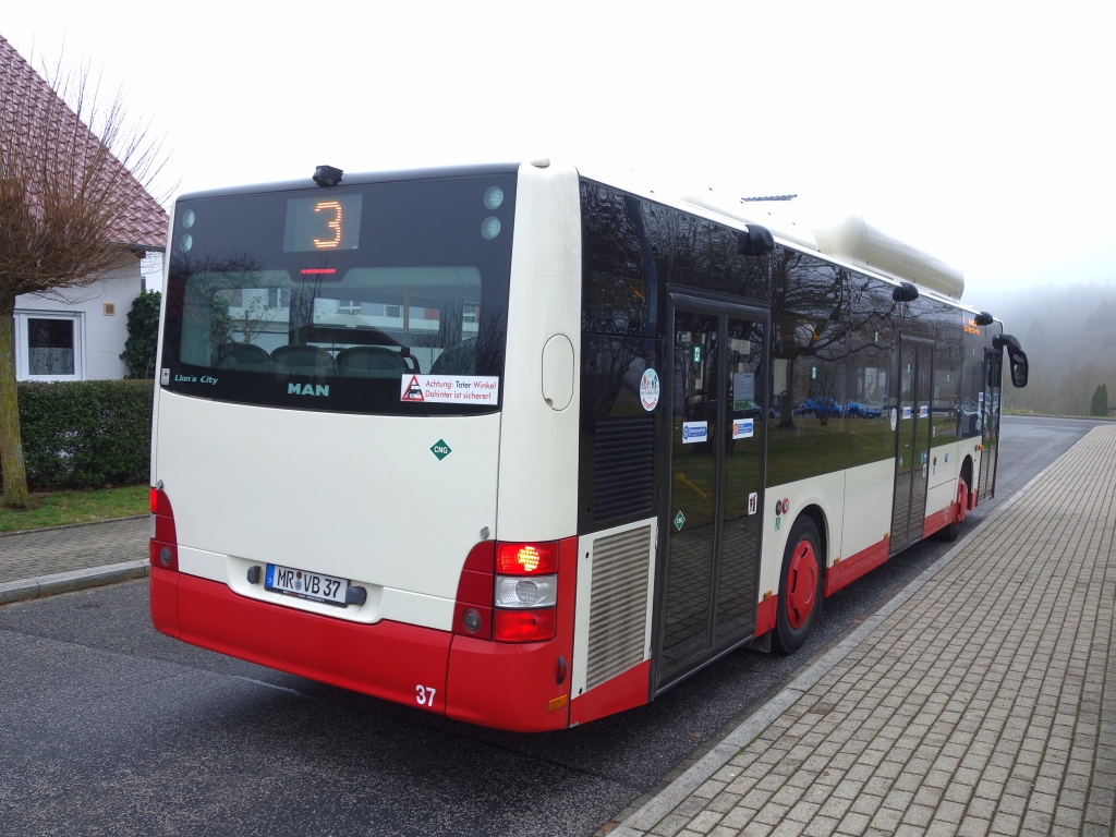 Гессен, MAN A21 Lion's City NL313 CNG № 37