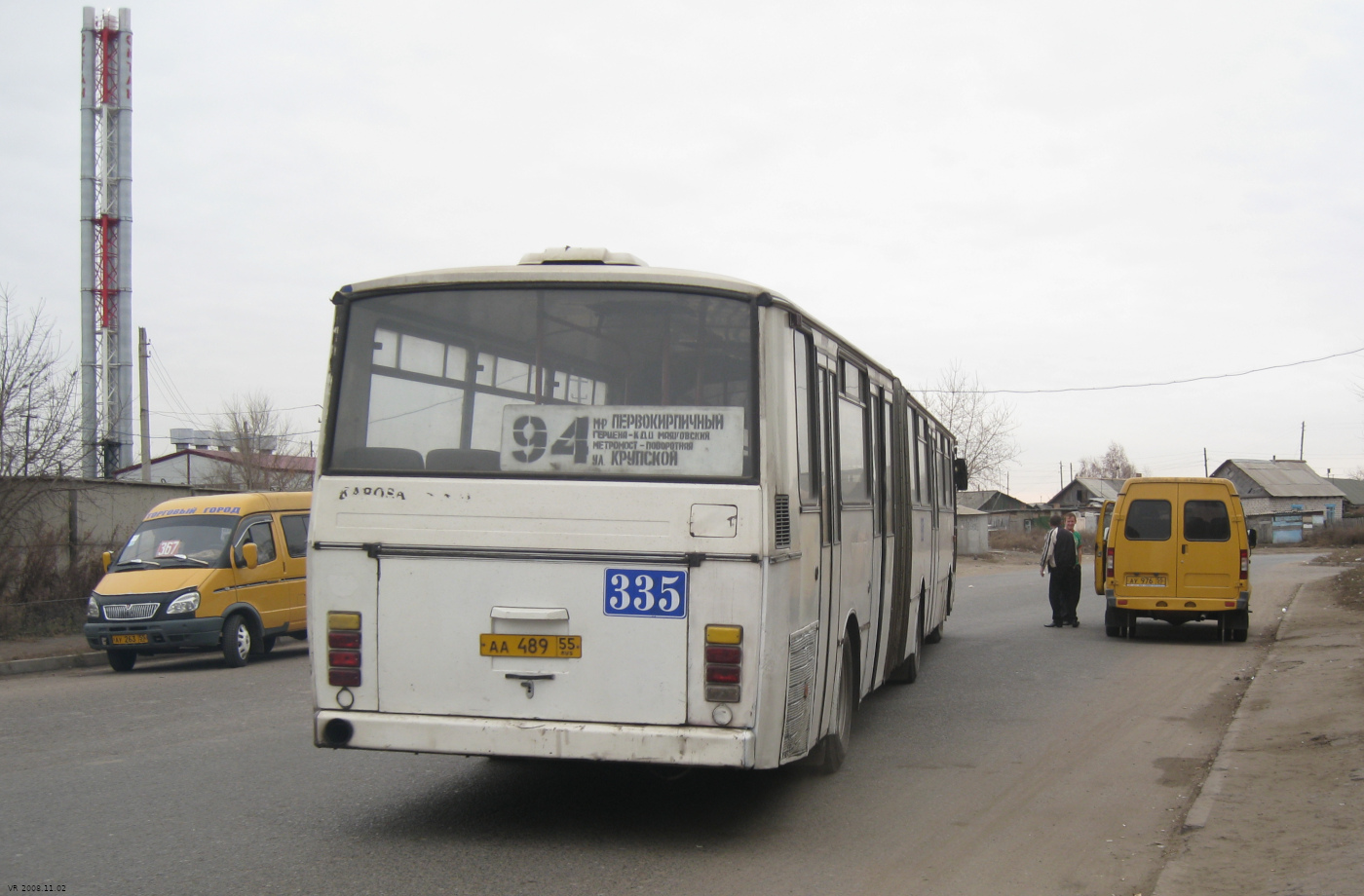 Омская область, Karosa B841.1916 № 335; Омская область, ГАЗ-322132 (XTH, X96) № АУ 976 55