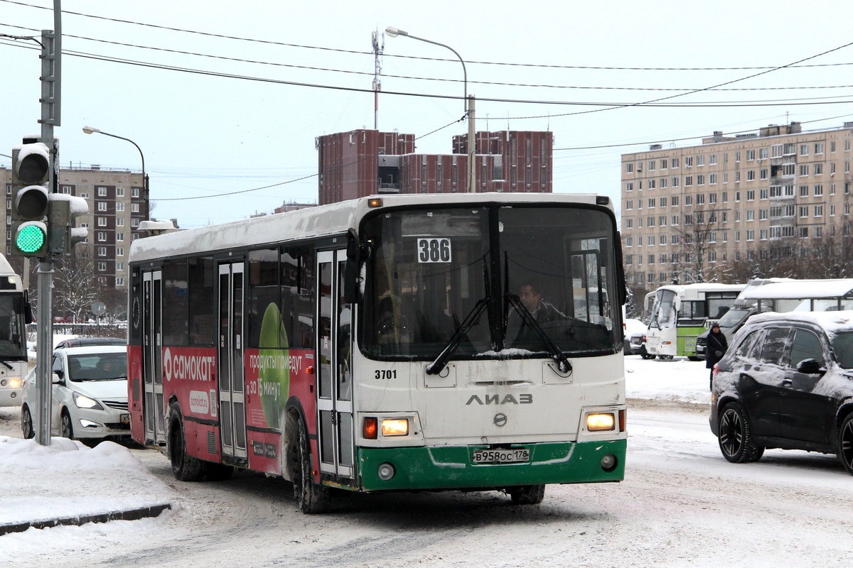 Sankt Petersburg, LiAZ-5293.60 Nr 3701