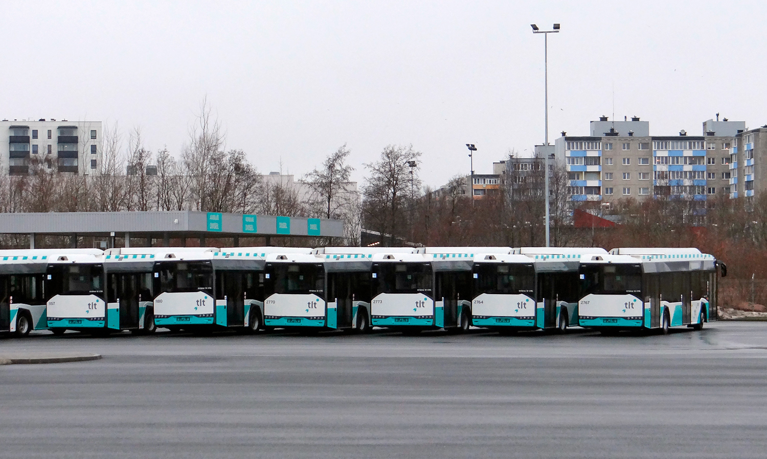 Эстония, Solaris Urbino IV 12 CNG № 2767; Эстония — Harjumaa — Автобусные станции, конечные остановки, площадки, парки, разное; Эстония — Новые автобусы