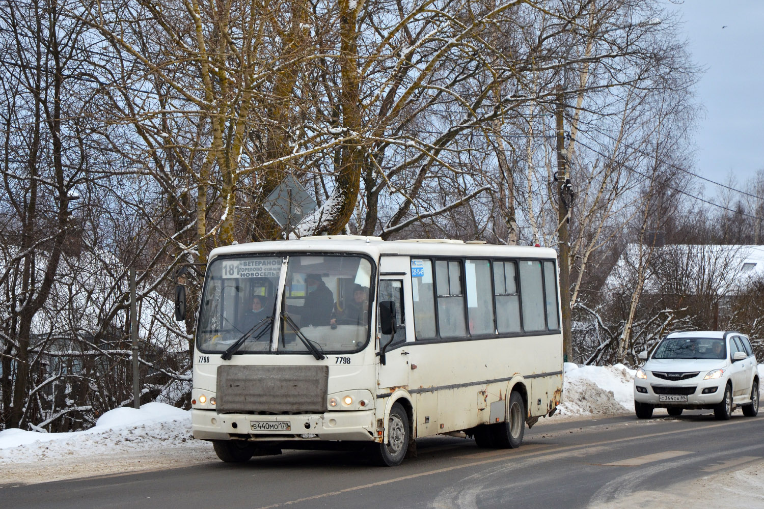 Санкт-Петербург, ПАЗ-320412-05 № 7798