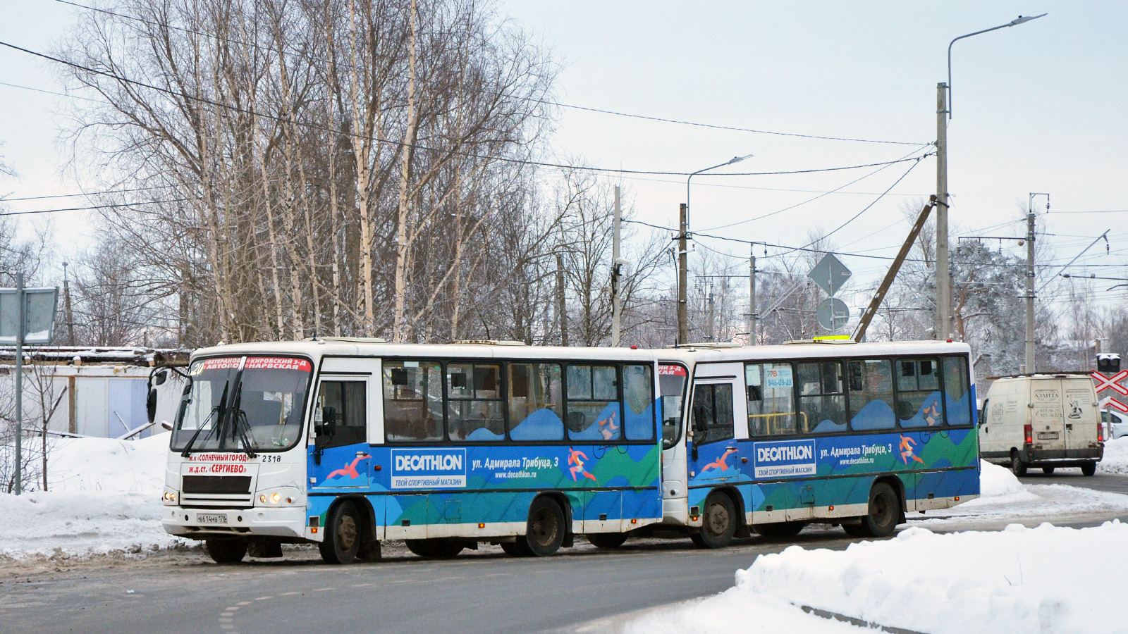 Санкт-Петербург, ПАЗ-320402-05 № n318; Санкт-Петербург, ПАЗ-320402-03 № n959