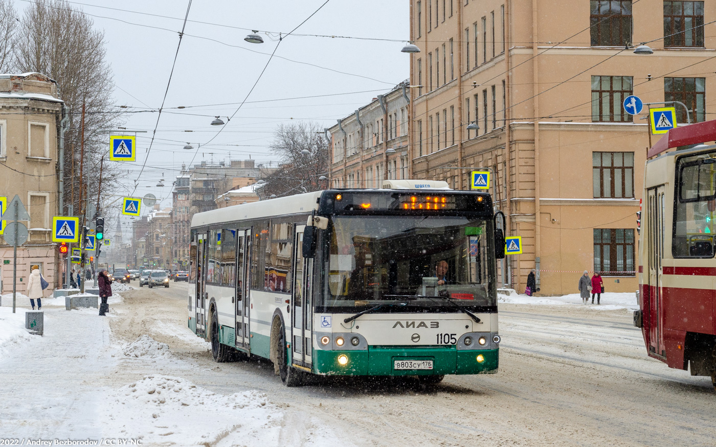 Санкт-Петербург, ЛиАЗ-5292.60 № 1105