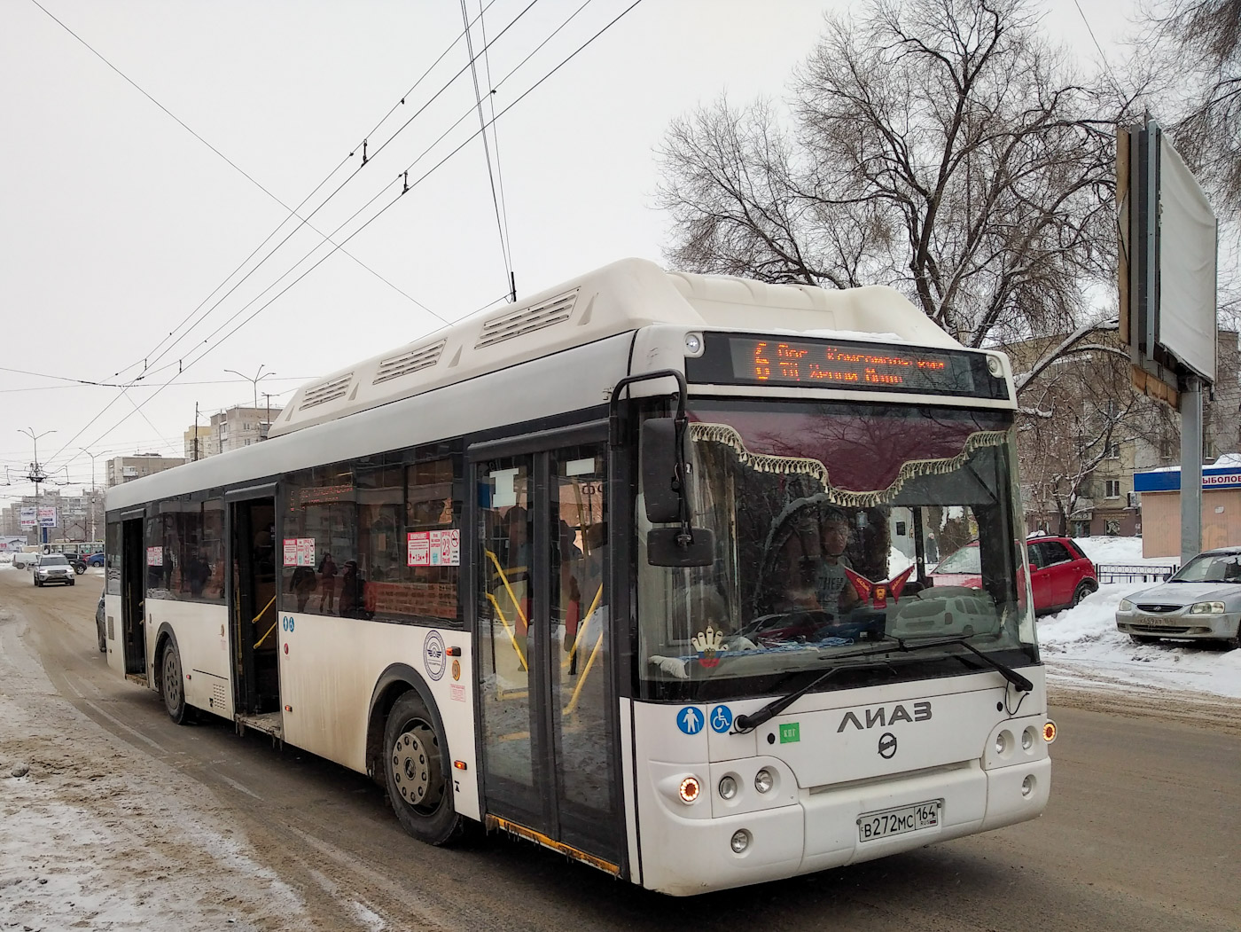 Саратовская область, ЛиАЗ-5292.67 (CNG) № В 272 МС 164