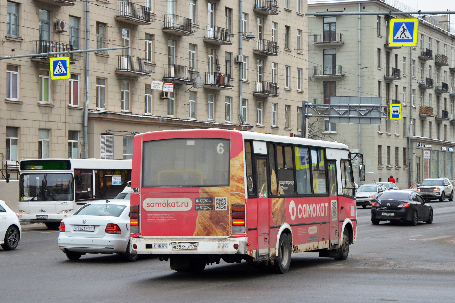 Санкт-Петербург, ПАЗ-320412-05 № 7764