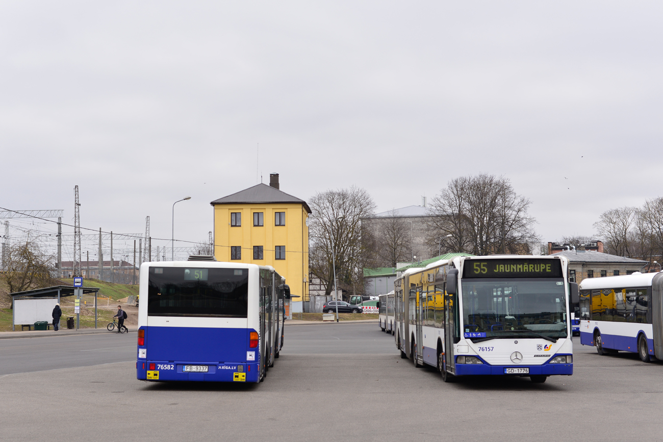 Латвия, Mercedes-Benz O530G Citaro G № 76582; Латвия, Mercedes-Benz O530G Citaro G № 76157