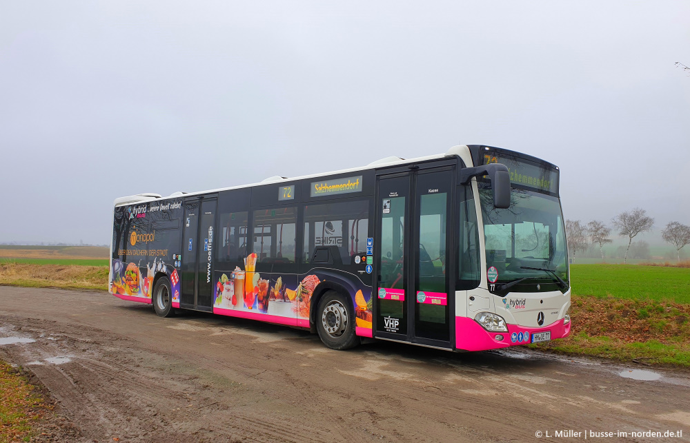 Нижняя Саксония, Mercedes-Benz Citaro C2 hybrid № 77