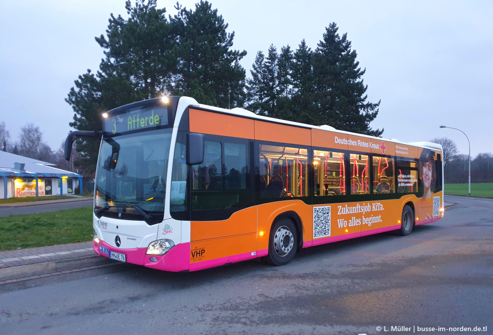 Нижняя Саксония, Mercedes-Benz Citaro C2 hybrid № 76