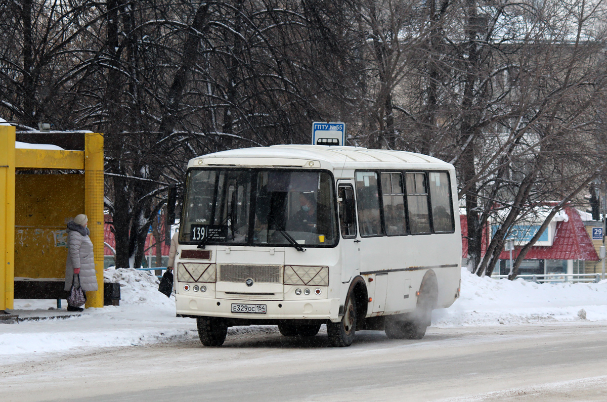 Новосибирская область, ПАЗ-32054 № Е 329 ОС 154