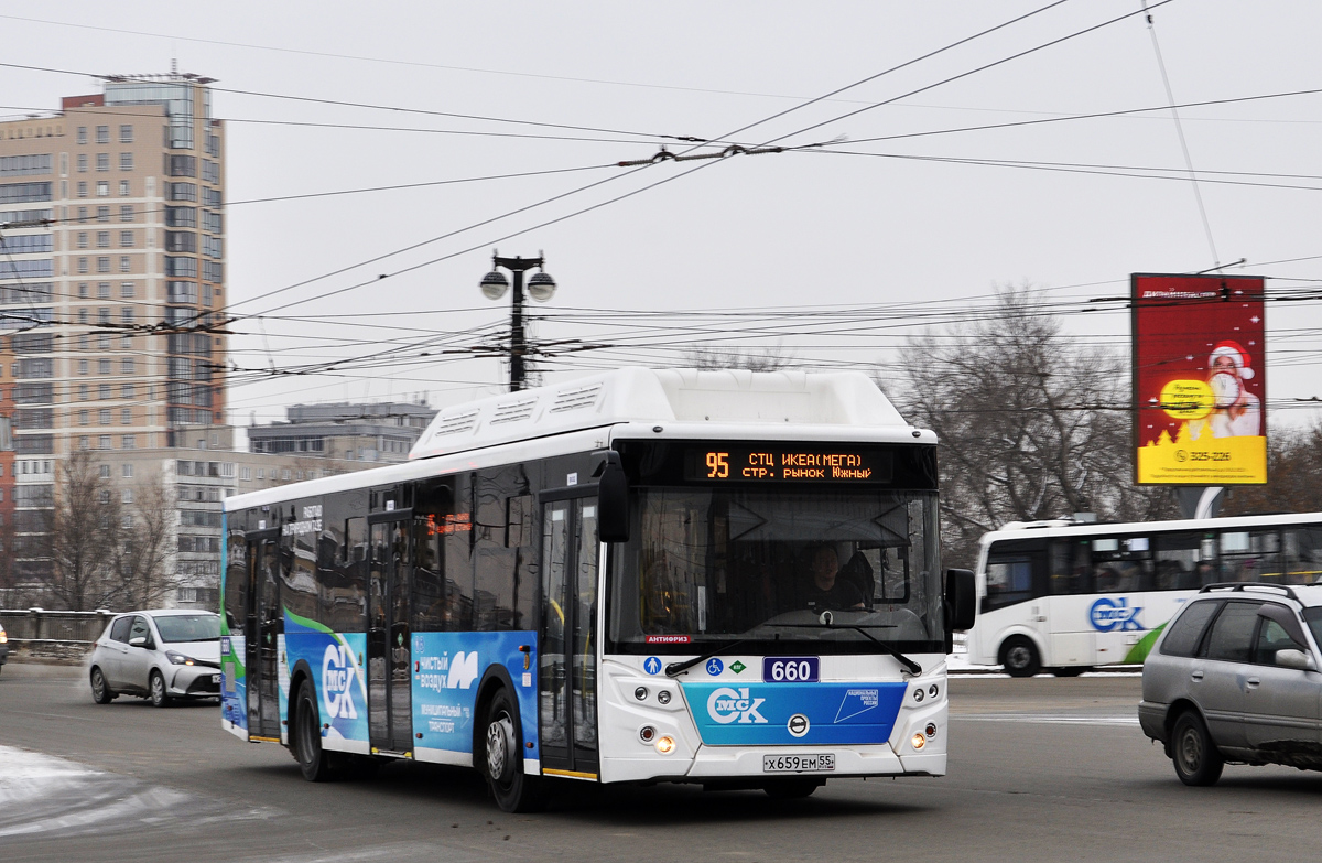 Omsk region, LiAZ-5292.67 (CNG) Nr. 660