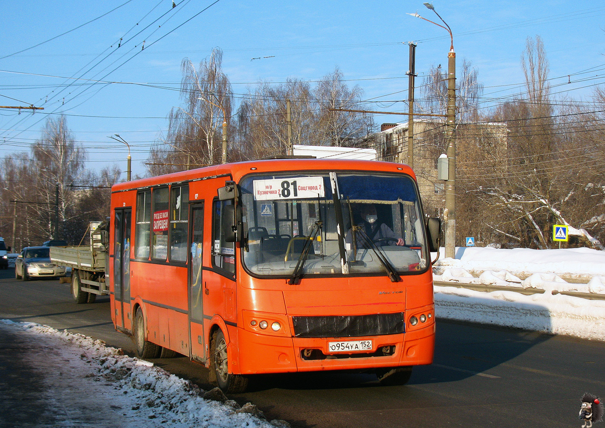 Nizhegorodskaya region, PAZ-320414-05 "Vektor" (1-2) Nr. О 954 УА 152