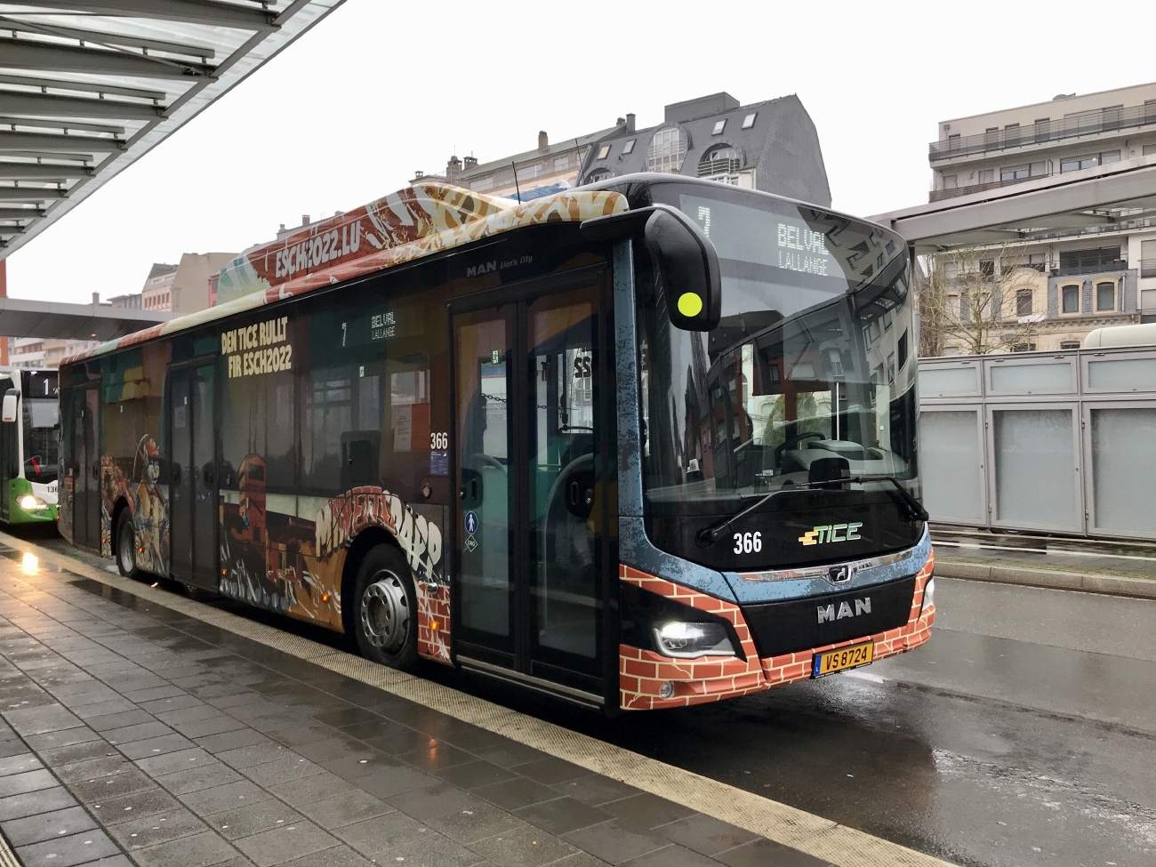 Люксембург, MAN 12C Lion's City 12 G NL320 EfficientHybrid № 366