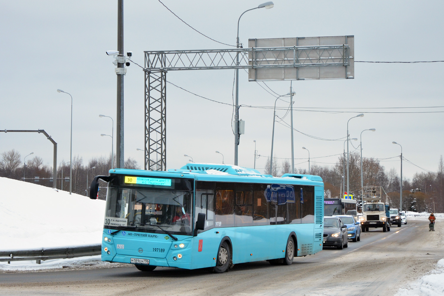 Sankt Petersburg, LiAZ-5292.67 (LNG) Nr М 189 ЕМ 198