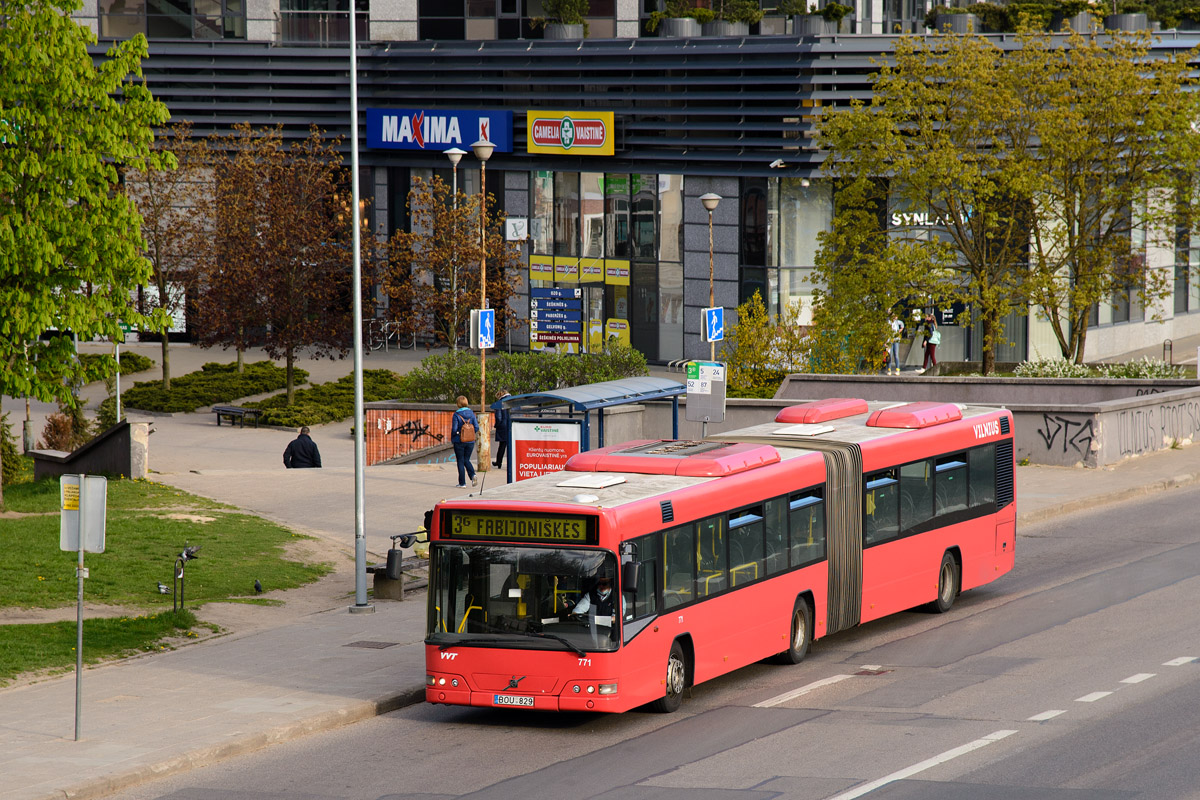 Литва, Volvo 7700A № 771