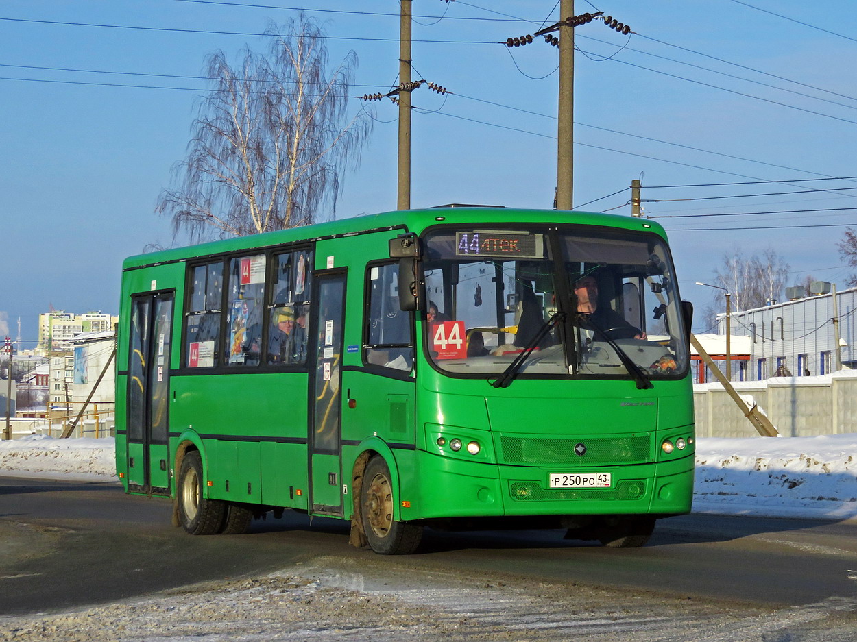 Kirov region, PAZ-320414-04 "Vektor" (1-2) č. Р 250 РО 43