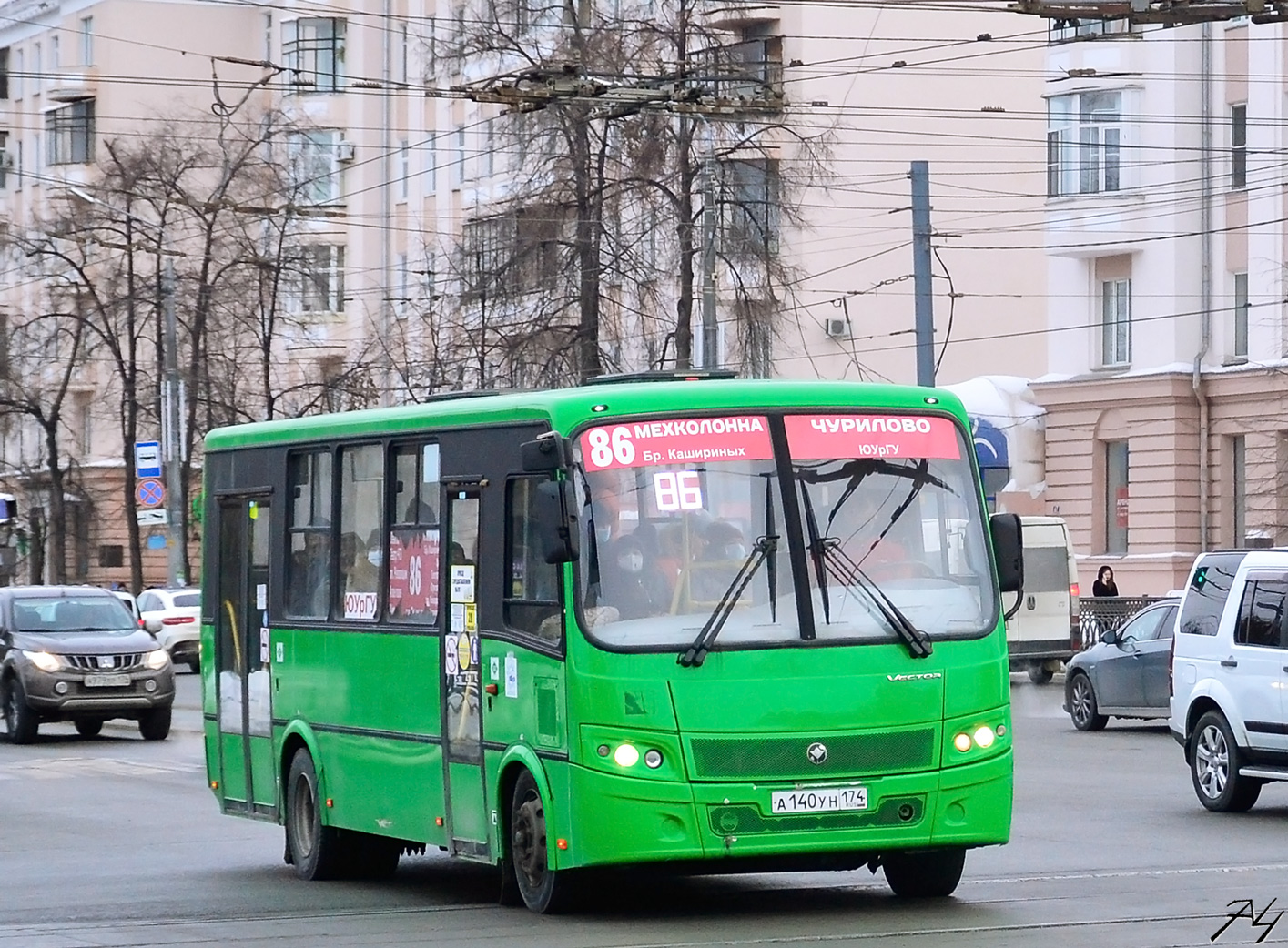 Челябинская область, ПАЗ-320414-14 "Вектор" № А 140 УН 174