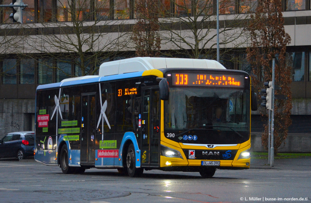 Нижняя Саксония, MAN 12C Lion's City 12 G NL280 EfficientHybrid № 390
