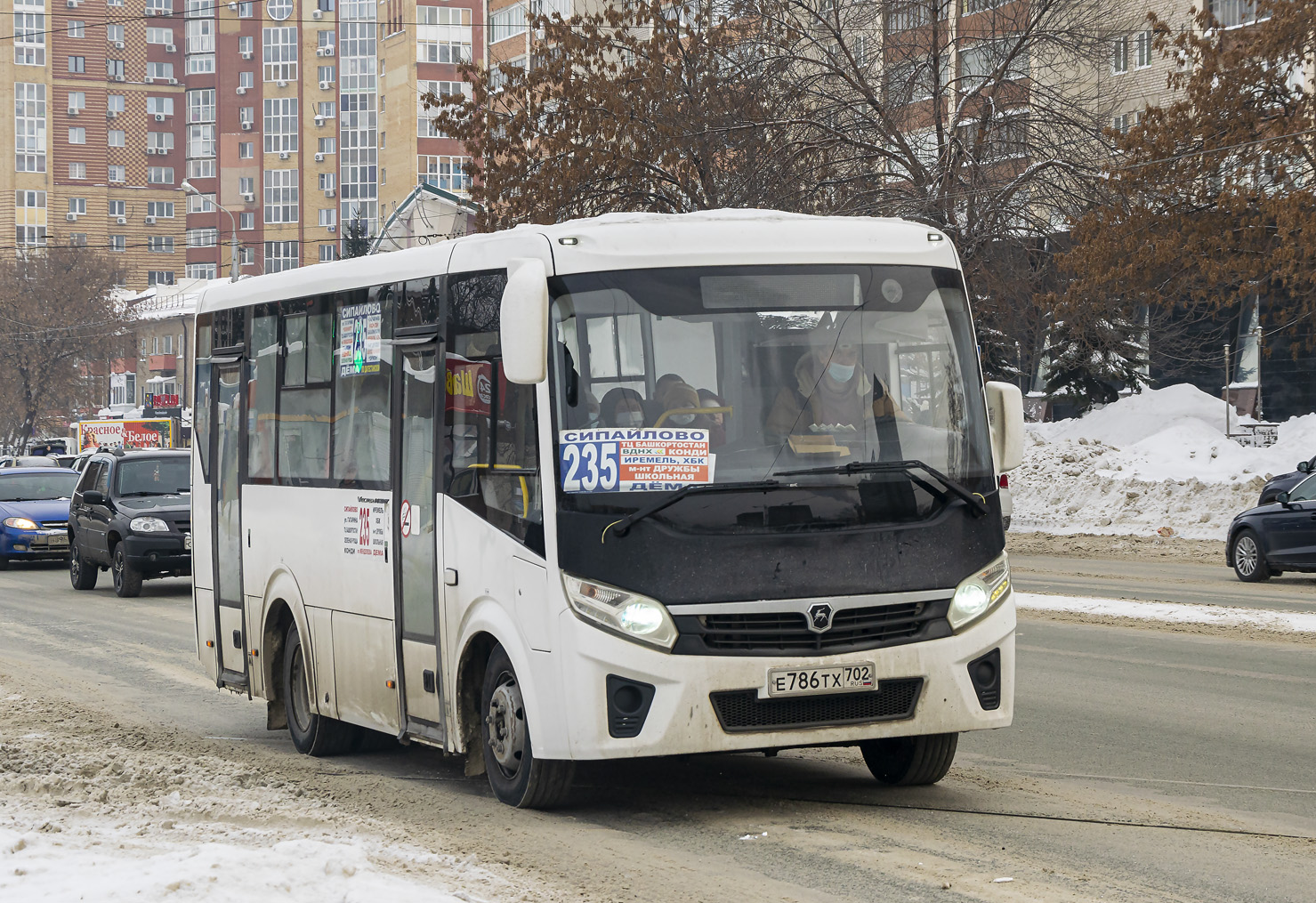 Башкортостан, ПАЗ-320405-04 "Vector Next" № Е 786 ТХ 702