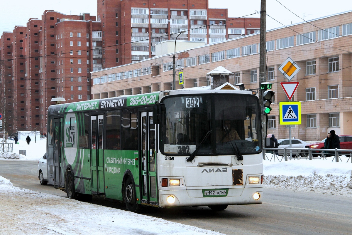 Санкт-Петербург, ЛиАЗ-5293.60 № 3859