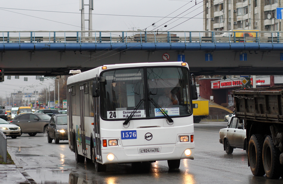 Omsk region, LiAZ-5256.53 Nr. 1576