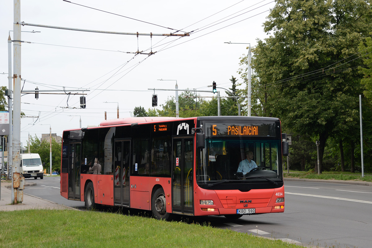 Литва, MAN A21 Lion's City NL273 № 4034