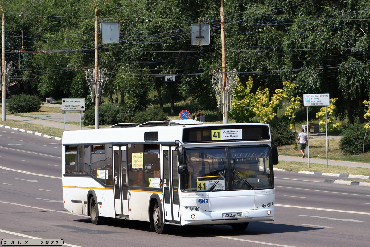 Воронежская область, МАЗ-103.585 № М 383 ВР 136