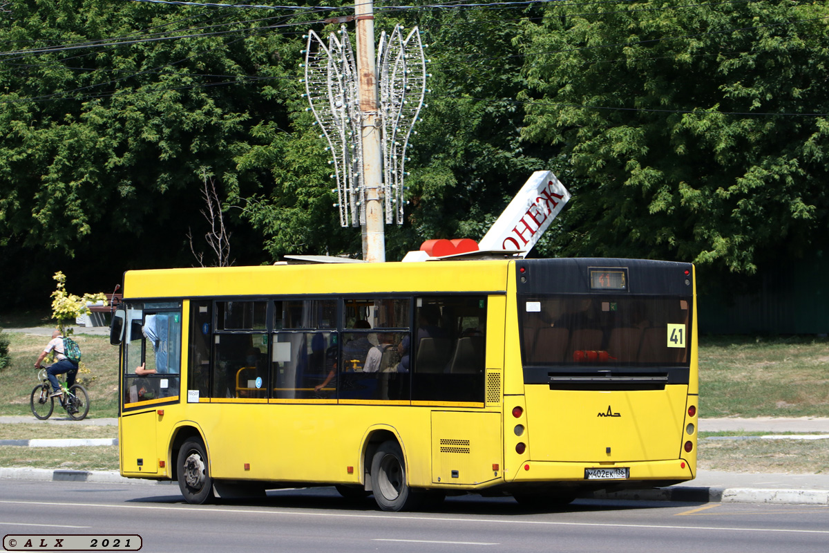 Воронежская область, МАЗ-206.068 № М 402 ЕК 136