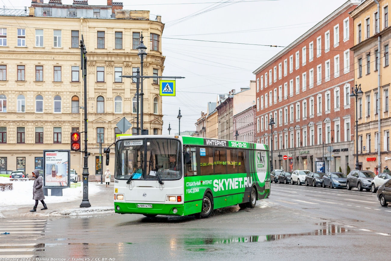 Санкт-Петербург, ЛиАЗ-5293.60 № 3863